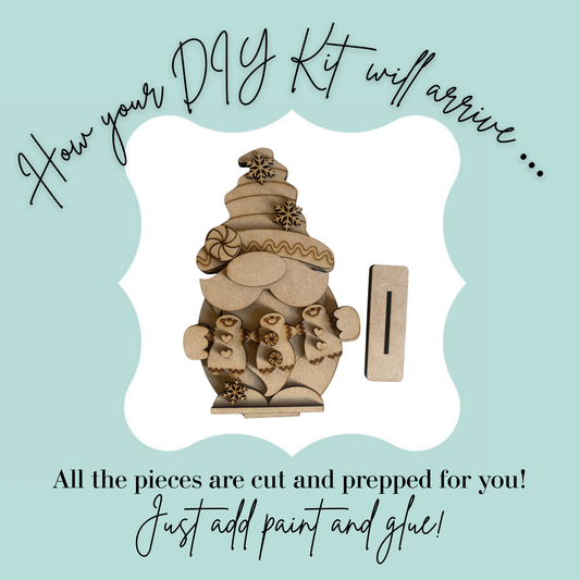 Sugar + Spice Gnome Shelf Sitter DIY Kit