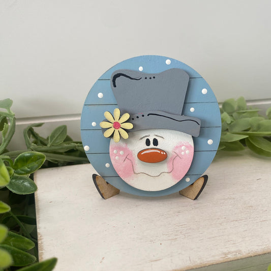 Frosty Bloom Snowman