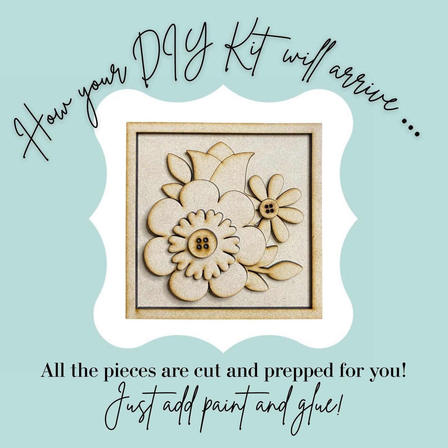 Layered Garden Blooms DIY Mini Kit