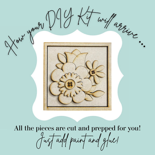 Layered Garden Blooms DIY Mini Kit