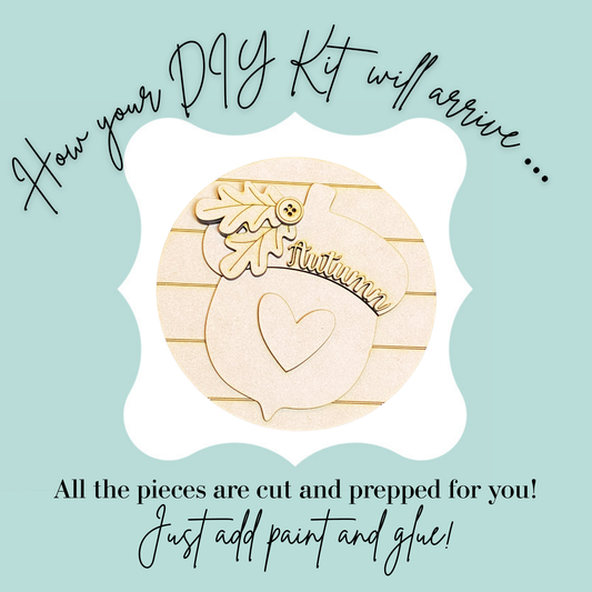 Autumn Acorn 6” DIY Kit