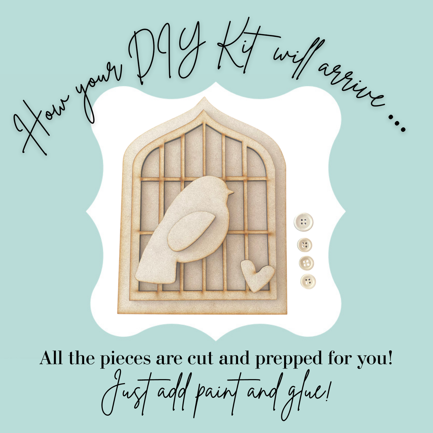 Vintage Bird Cage DIY Kit