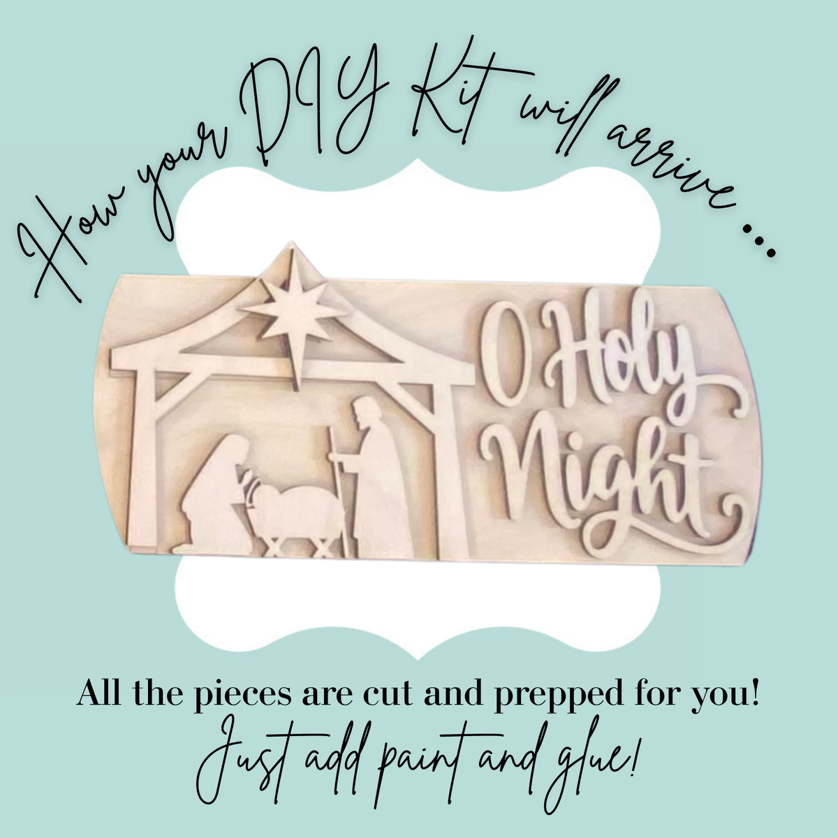 O Holy Night 14” Front Door Swap Add-On