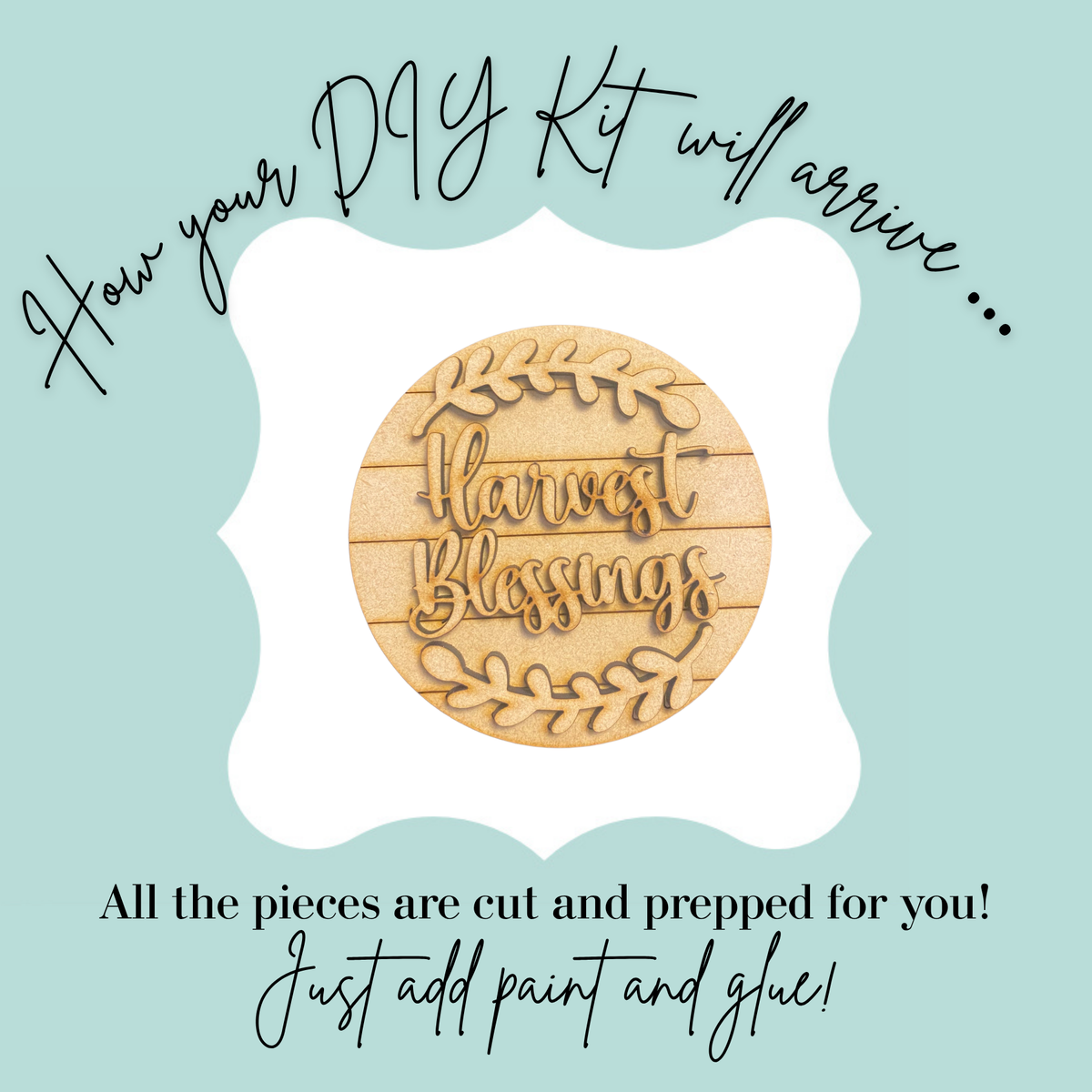 Harvest Blessings 3” Round DIY Kit