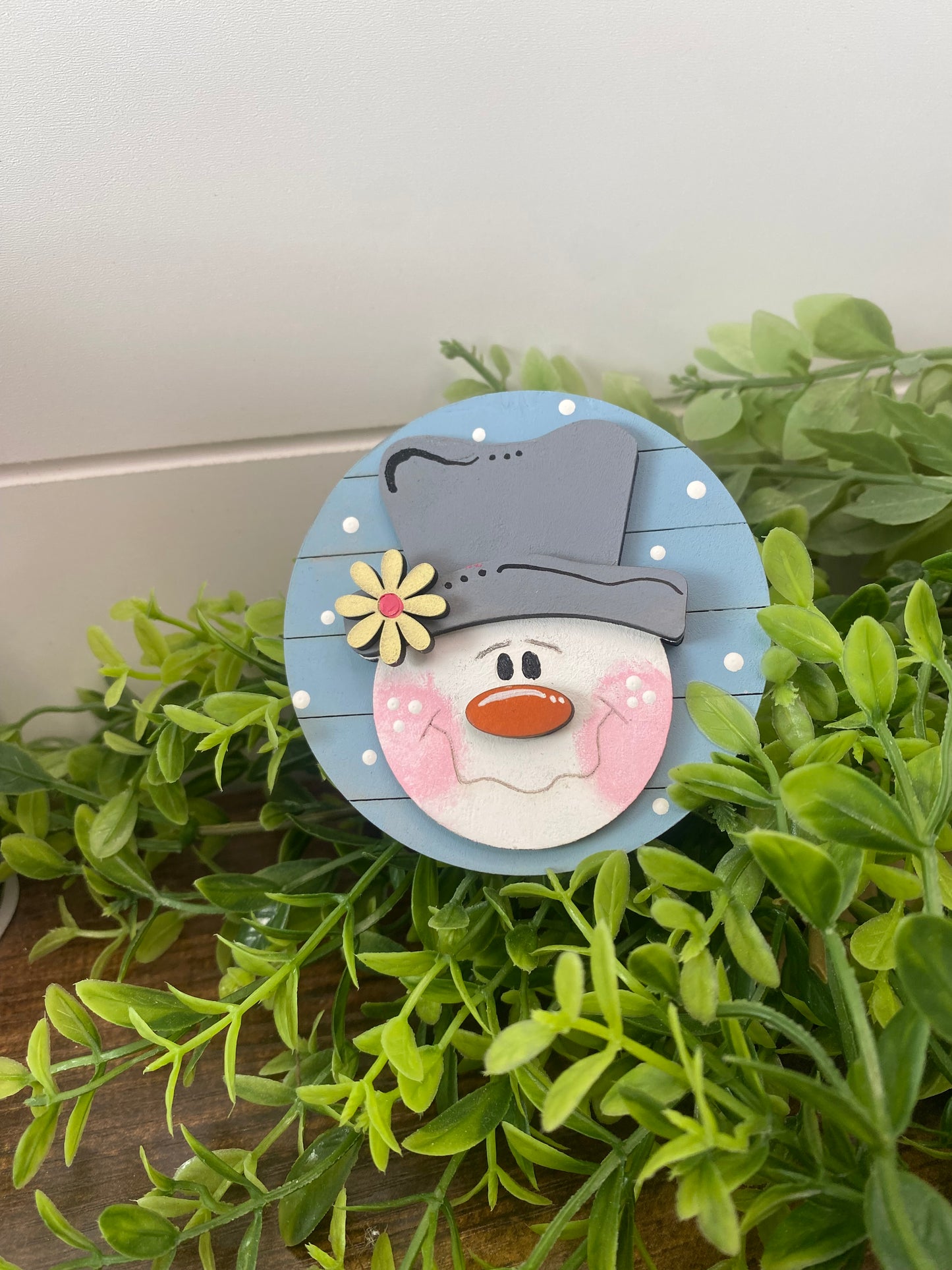 Frosty Bloom Snowman