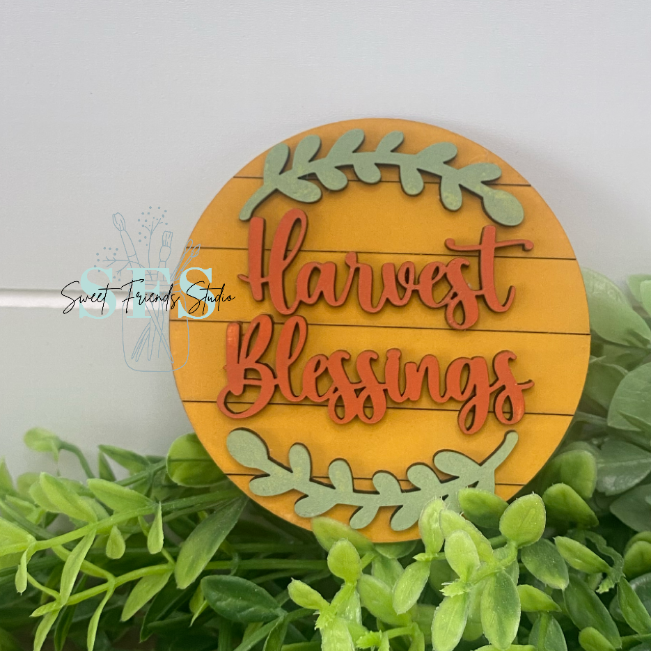 Harvest Blessings 3” Round DIY Kit