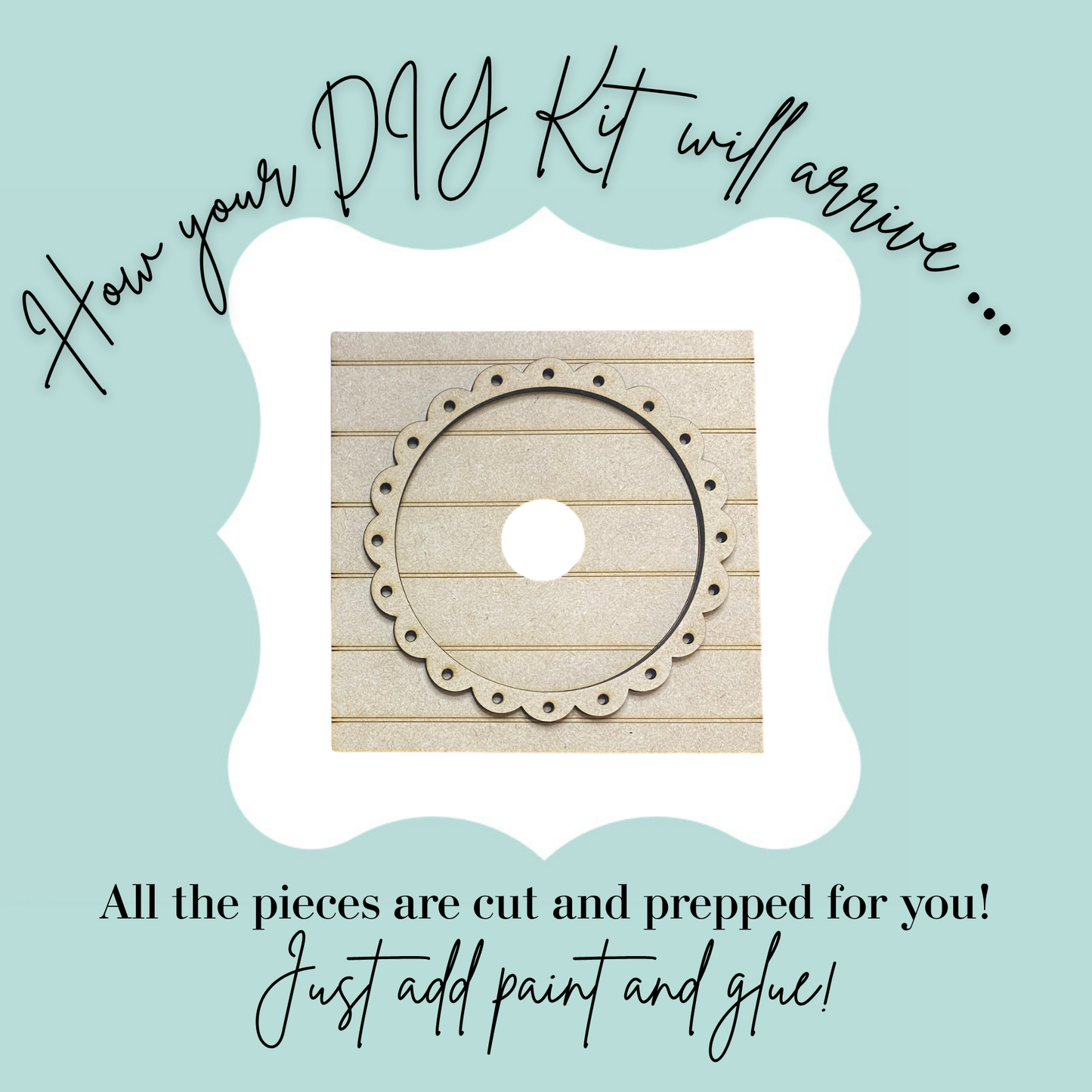 Scalloped Round Display DIY Mini Kit