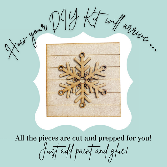 Snowflake Charm DIY Mini Kit