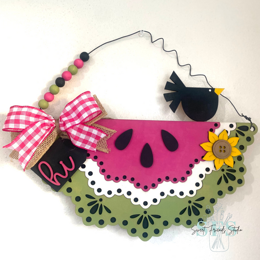 Sweet Summer Watermelon DIY Door Hanger Kit