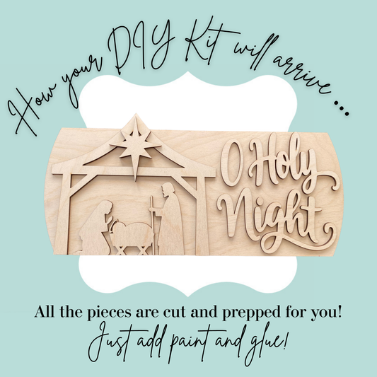 O Holy Night 14” Front Door Swap Add-On