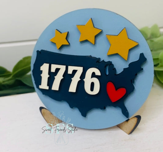 1776 USA 3” Round DIY Kit