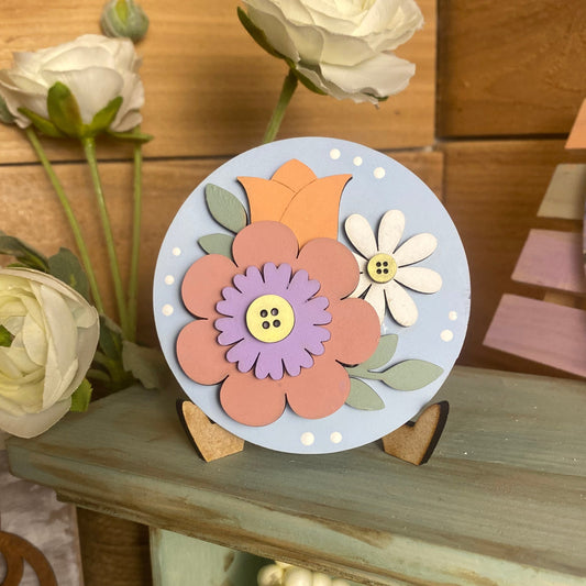 Pastel Bloom 3” Round DIY Kit