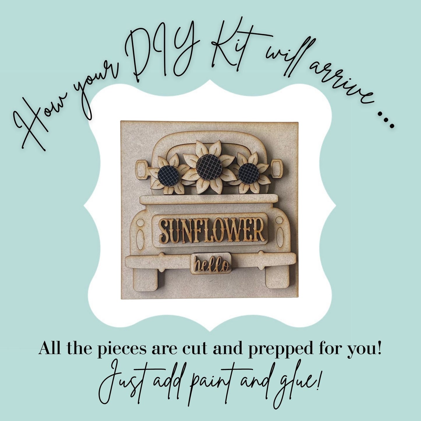 Sunflower Truck DIY Mini Kit