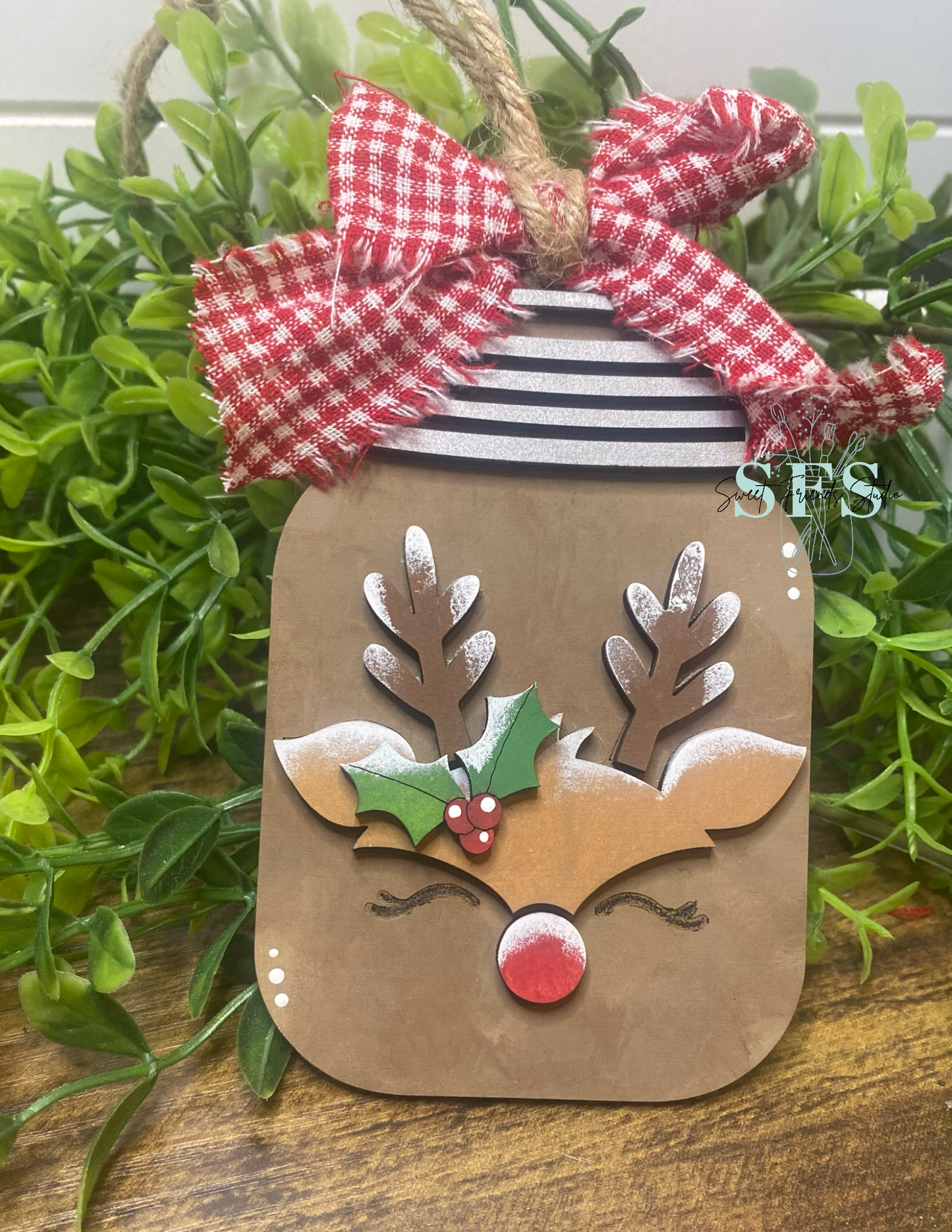Reindeer Mason Jar DIY Ornament Kit
